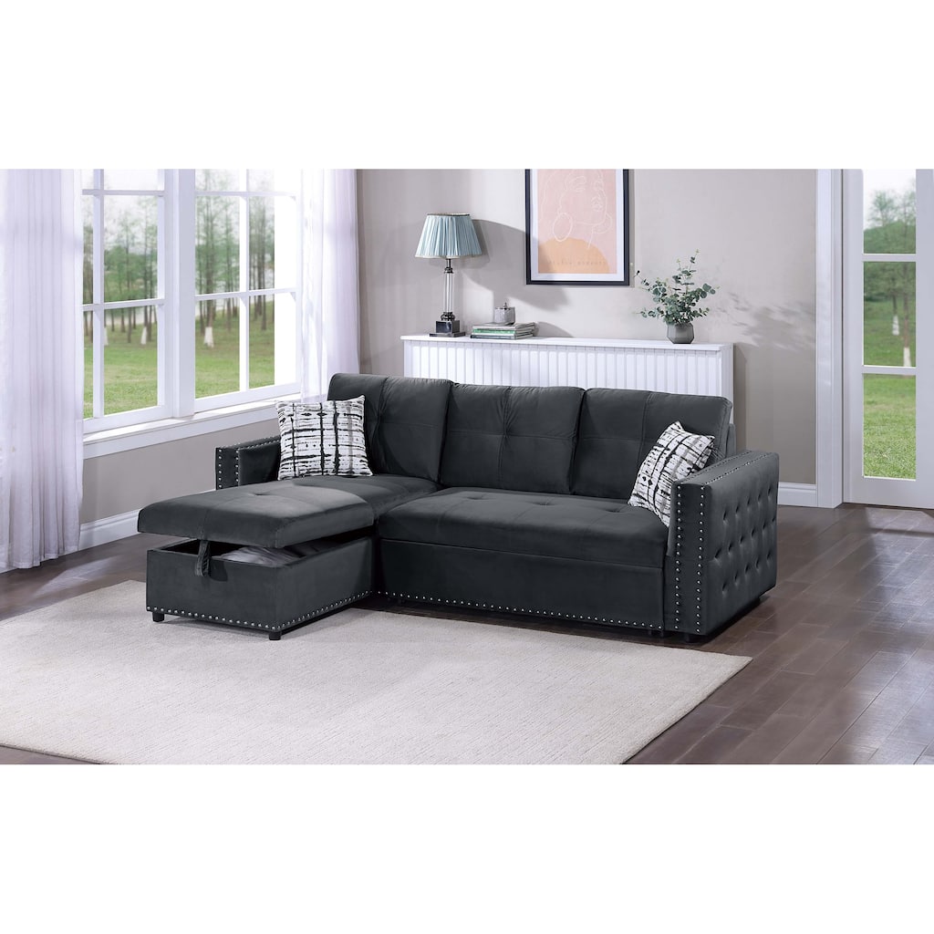 Poundex Convertible Sectional