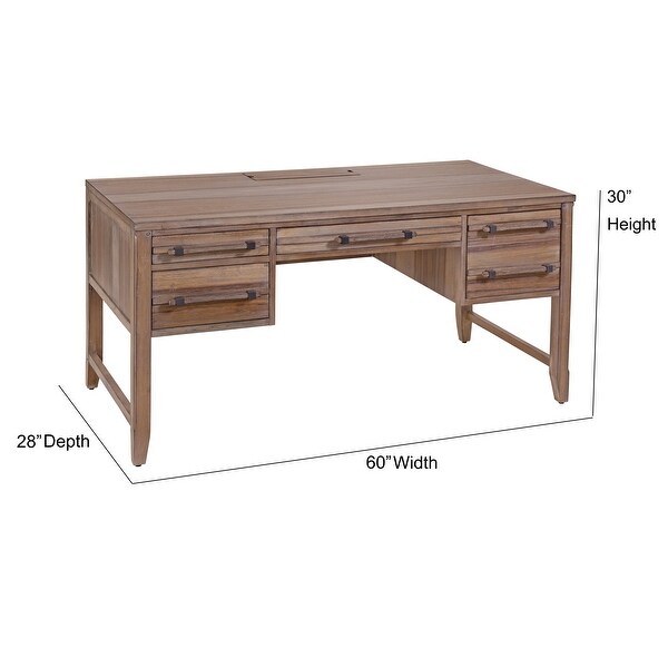 30 inch deep desk with drawers sale