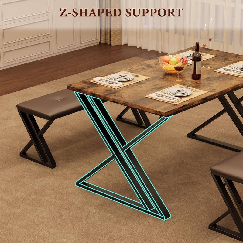 Dining Table with 2 Benches