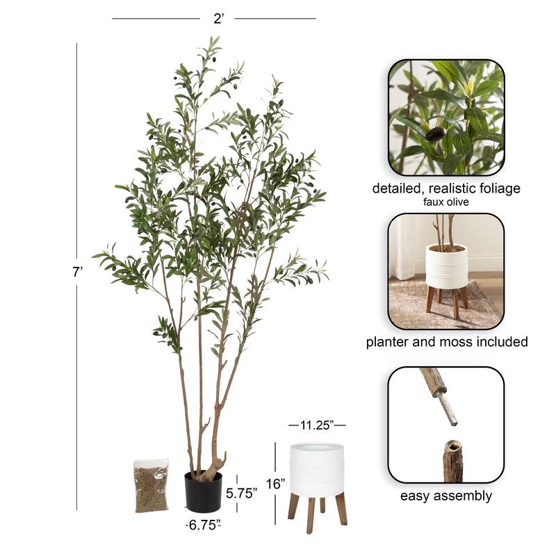 Kate and Laurel Oliveira Faux Olive Tree