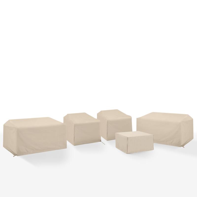 Crosley 5Pc Outdoor Sectional Furniture Cover Set