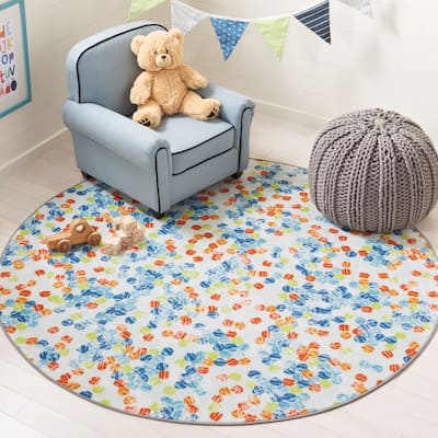 SAFAVIEH Kids Playhouse Machine Washable Slip Resistant Carys Solar System Rug