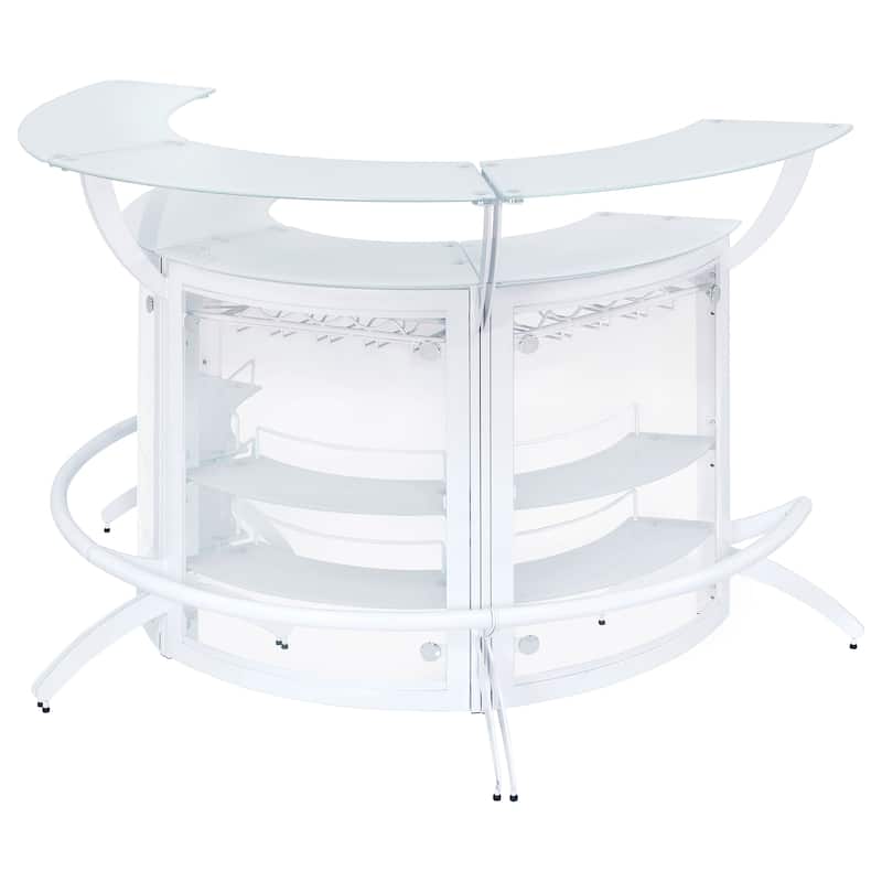 Dallas 3-piece Curved Freestanding Home Bar Cabinet