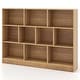 preview thumbnail 6 of 5, Modern 10 Cube Bookcase 4-Tier Freestanding Bookshelf Display Cabinet Natural