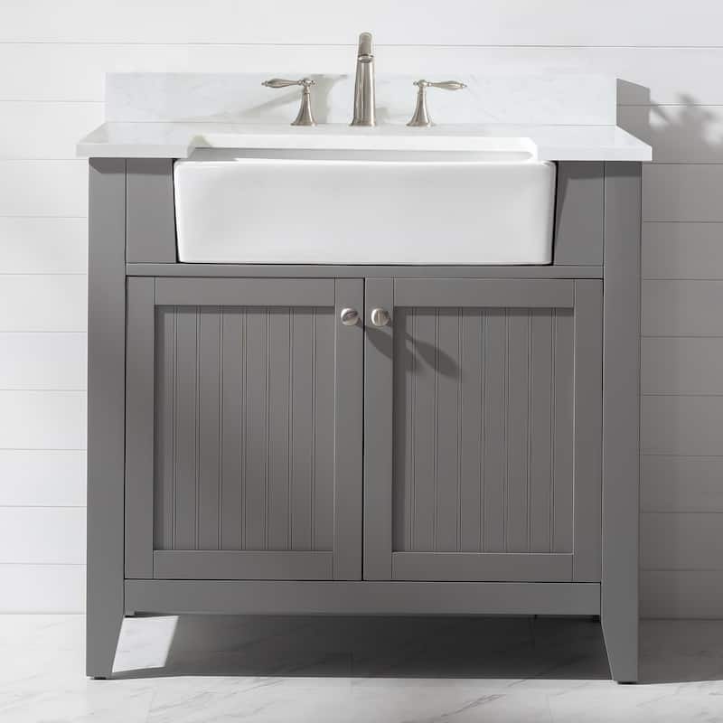 Burbank 36" Single Vanity in Grey