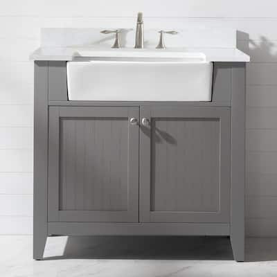 Burbank 36" Single Vanity in Grey