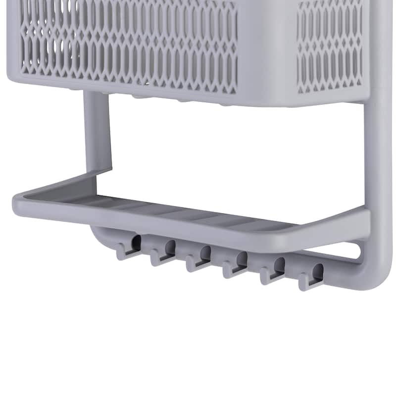 Bath Bliss Molded Shower Caddy in Grey - 17.13" x 10.43" x 4.72"