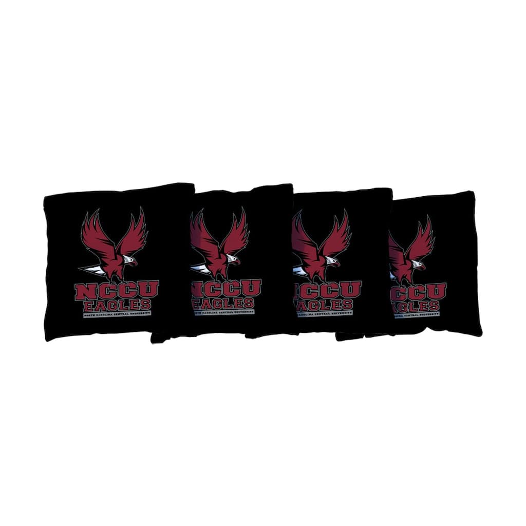 North Carolina Central NCCU Eagles Black Cornhole Bags