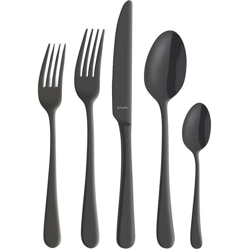 Amefa Austin 20 Piece Flatware Set - Satin Black