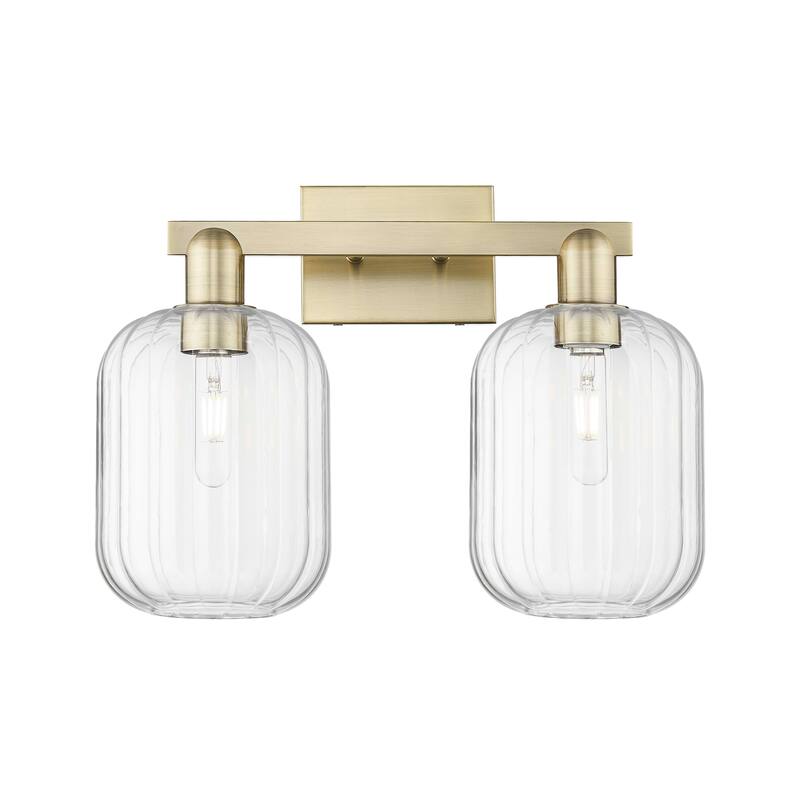 Innovations Lighting Downtown Urban - Preston - 2 Light 16" Jar Shade Bath Vanity Light
