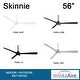 preview thumbnail 7 of 20, Minka Aire Skinnie 3 Blade 56 Inch Ceiling Fan With LED Light