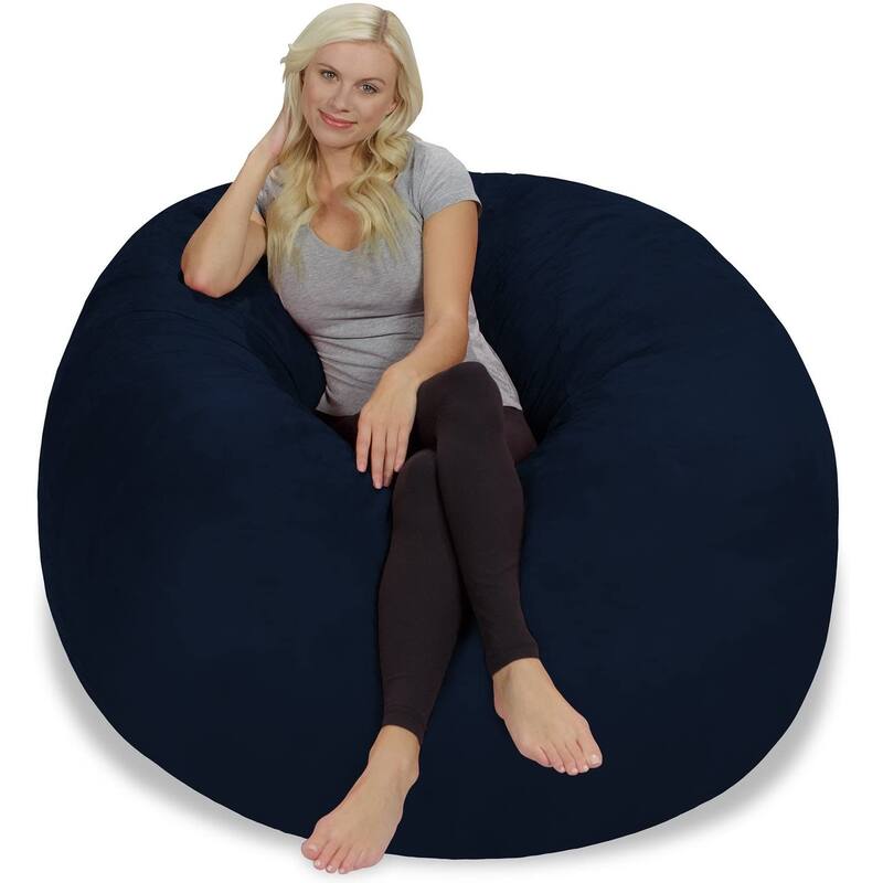 Bean Bag Chair 5-foot Memory Foam Removable Cover Bean Bags