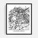 Casblanca Morocco Maps Coordinates Urban Art Print/Poster - Bed Bath ...