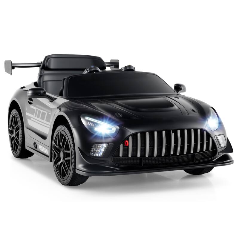 Kids Ride-On Car with Dual Control, LED Lights, Music and Rechargeable Battery 2 Powerful Motors - 26" L × 45" W × 17" H