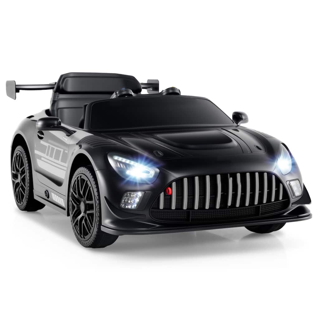 Kids Ride-On Car with Dual Control, LED Lights, Music and Rechargeable Battery 2 Powerful Motors - 26" L × 45" W × 17" H