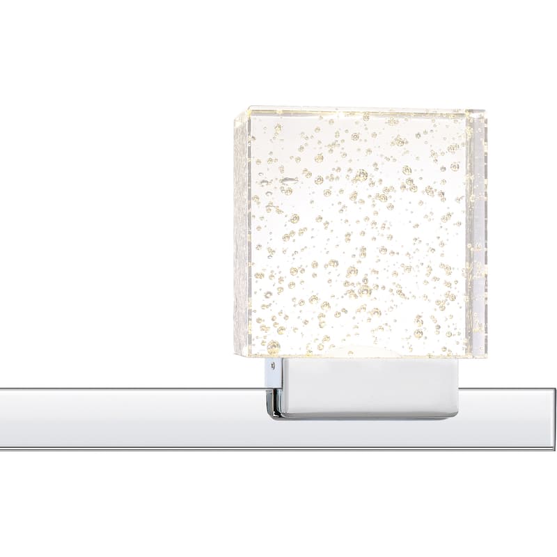 Zola Integrated LED Polished Chrome Vanity Light