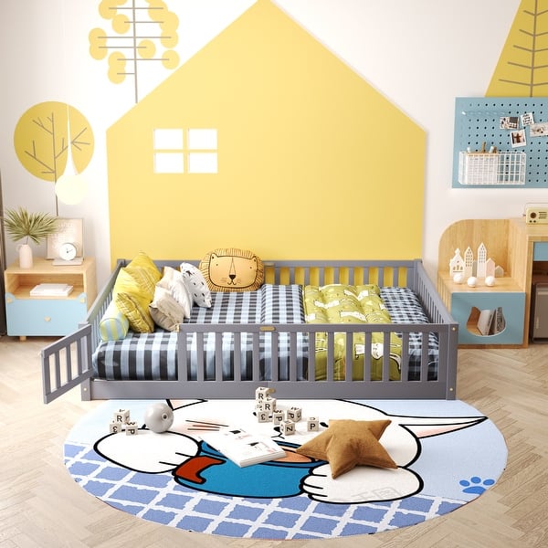 Queen size Floor Platform Bed Bed Bath & Beyond 38390719