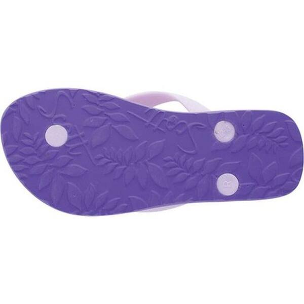 Flower Design Slippers Pink Rubber Flip-Flops Scott Hawaii Girls Pua Sandal