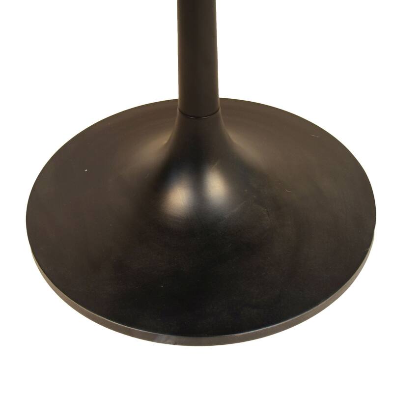 Tulip Shaped Mango Wood Dining Table - 36" - Brown and Black