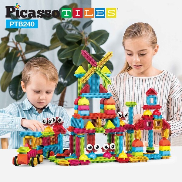 240pcs Hedgehog Interlocking Building Shape 3D Blocks, STEAM