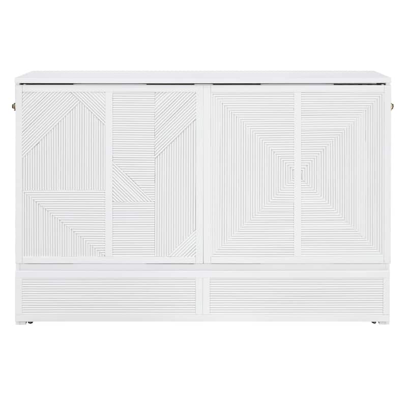 Murphy Bed with Large Drawer, USB Ports and Outlets