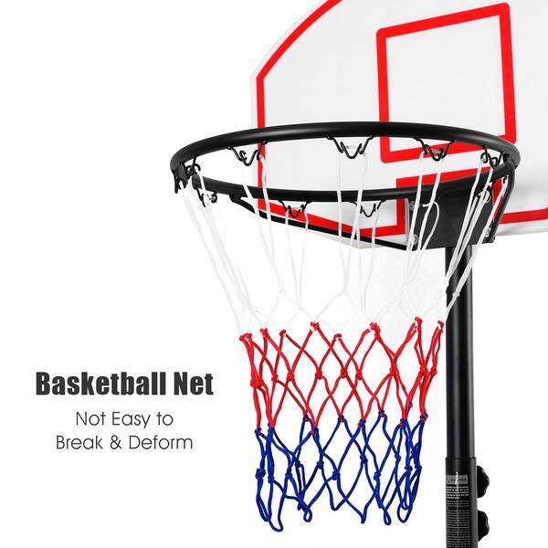 Shop Costway Adjustable Basketball Hoop System Stand Kid Indoor