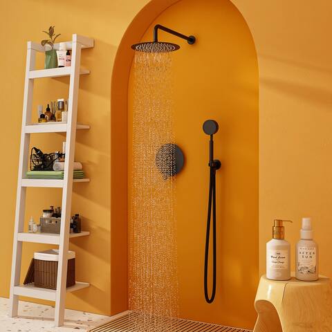 Shower System Round Shower Faucets Sets Complete Rain Shower head