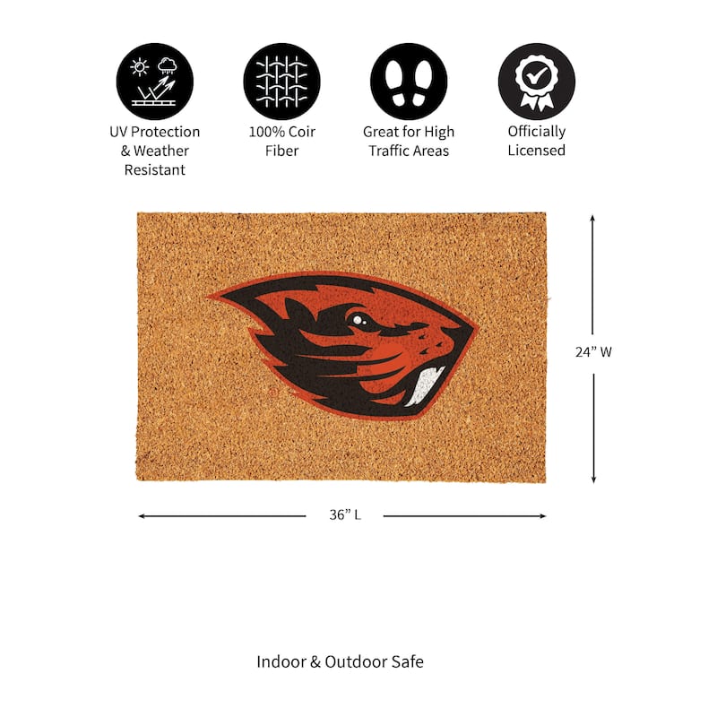 Oregon State University Full Color Indoor/Outdoor Coir Mat