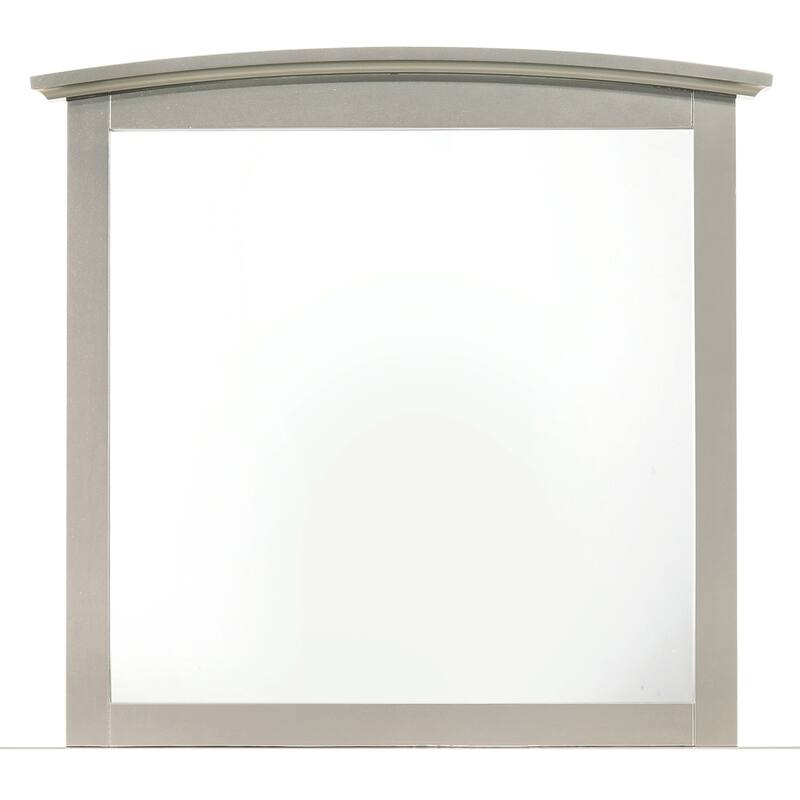 Wooden Framed Rectangular Dresser Wall Mirror - 37" - Silver