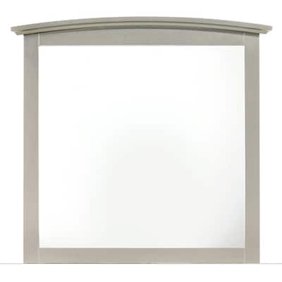 Wooden Framed Rectangular Dresser Wall Mirror - 37" - Silver