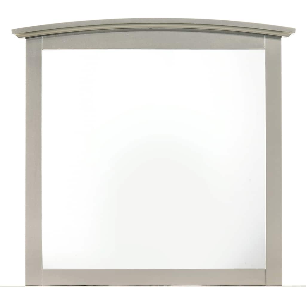 Wooden Framed Rectangular Dresser Wall Mirror - 37" - Silver