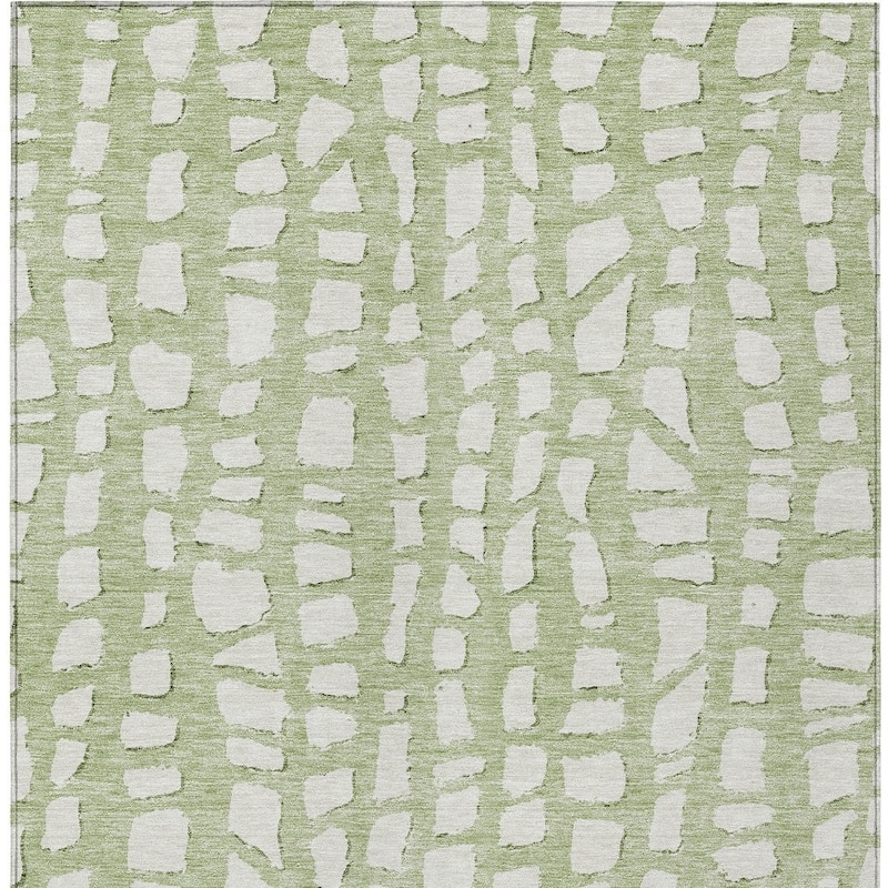HomeRoots Abstract Transitional Rectangle Outdoor Rug