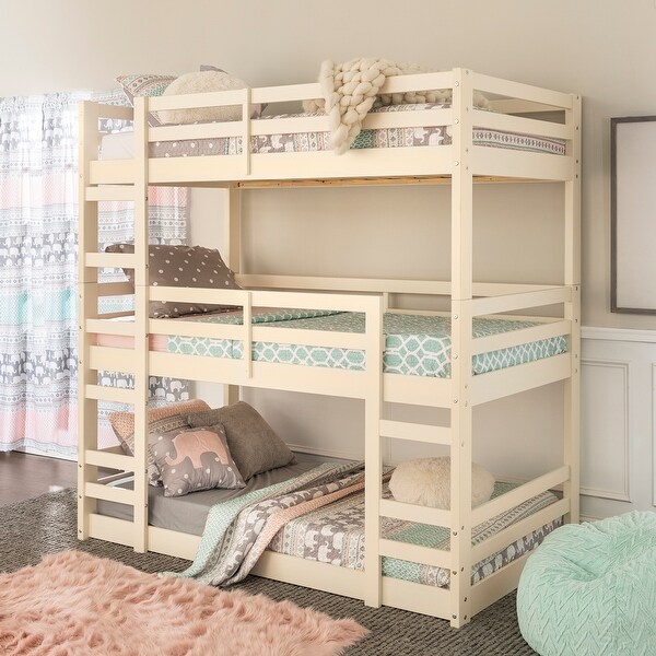 triple bunk bed full size