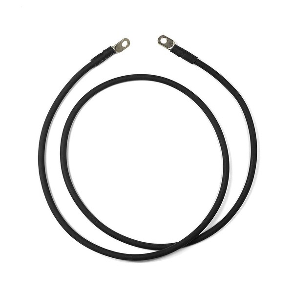 36" - 4 Gauge Black Copper Welding Cables for RV, Car, Motorcycle