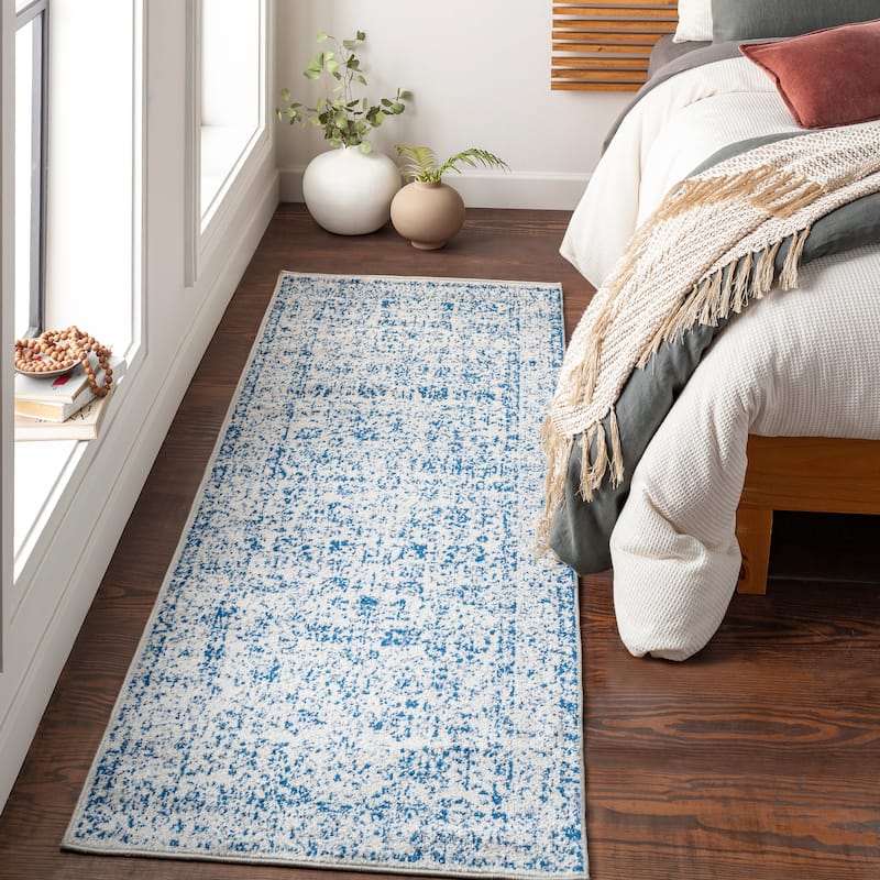 Lucy Vintage Nomad Area Rug - 2'8" x 7'3" - Dark Blue