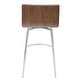 preview thumbnail 17 of 28, Mason Contemporary Swivel Counter Stool Upholstered in Faux Leather (Set of 2) - N/A