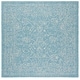 preview thumbnail 138 of 180, SAFAVIEH Courtyard Aquata Indoor/ Outdoor Waterproof Patio Backyard Rug 5'3" Square - Aqua/Grey