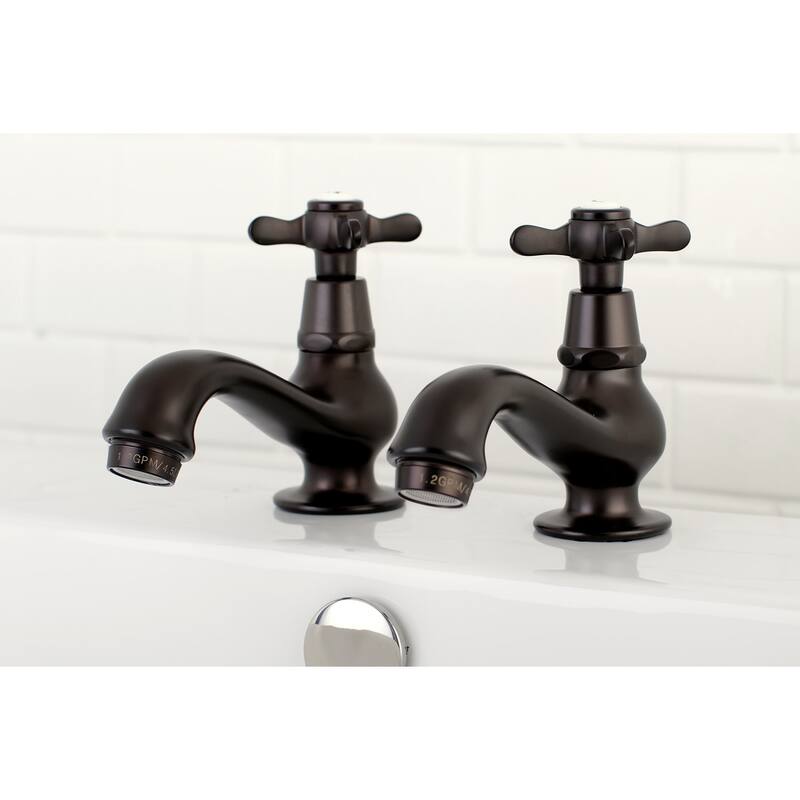 Kingston Brass Classic Basin Taps Cross Handles Bathroom Faucet