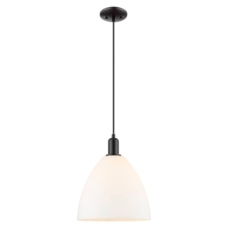 Innovations Lighting Endless Possibilities Arcadia - Bristol - 1 Light 12" Cord Hung Mini Pendant - Matte White/Matte Black