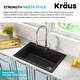 preview thumbnail 14 of 16, KRAUS Forteza Granite 33 inch Undermount Drop-in Kitchen Sink
