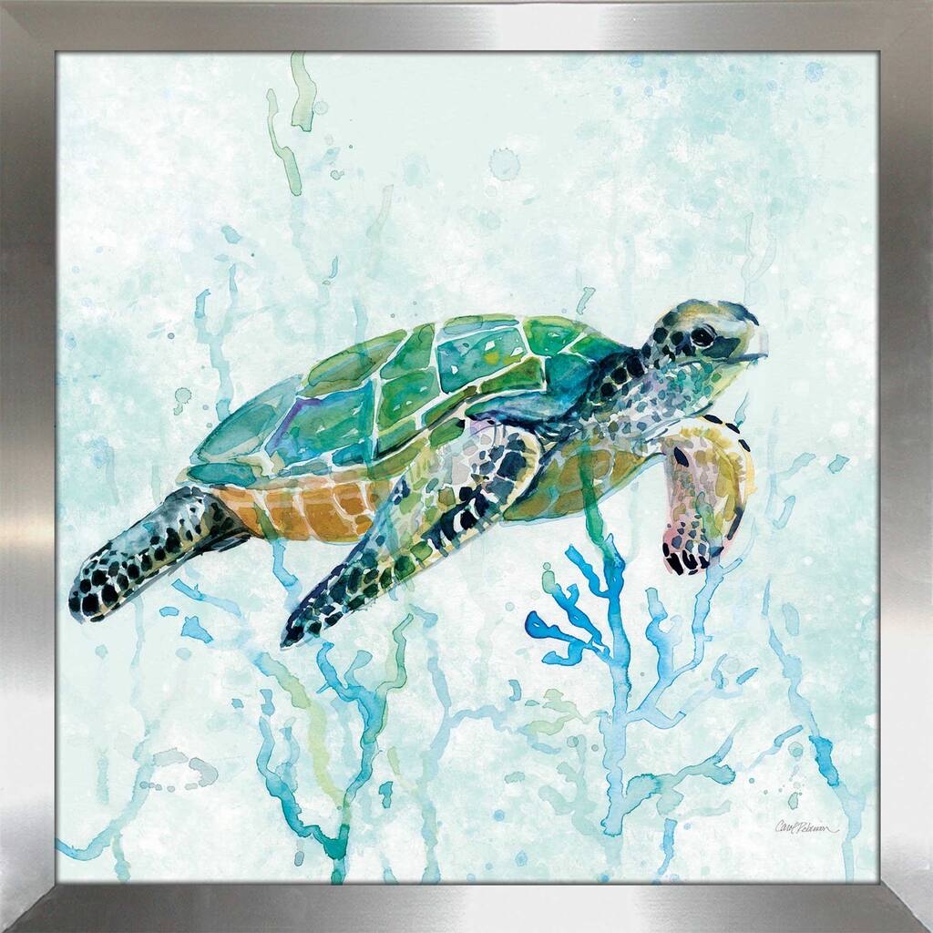 "Sea Turtle Swim I" by Carol Robinson Print on Acrylic