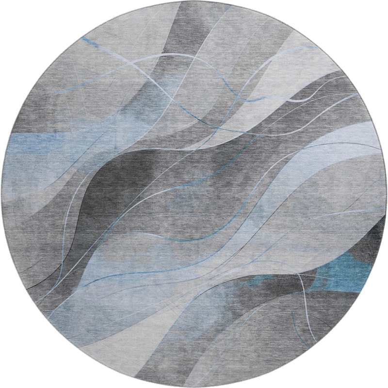 Premium Washable Super Soft Modern Waves Mayfield Rug