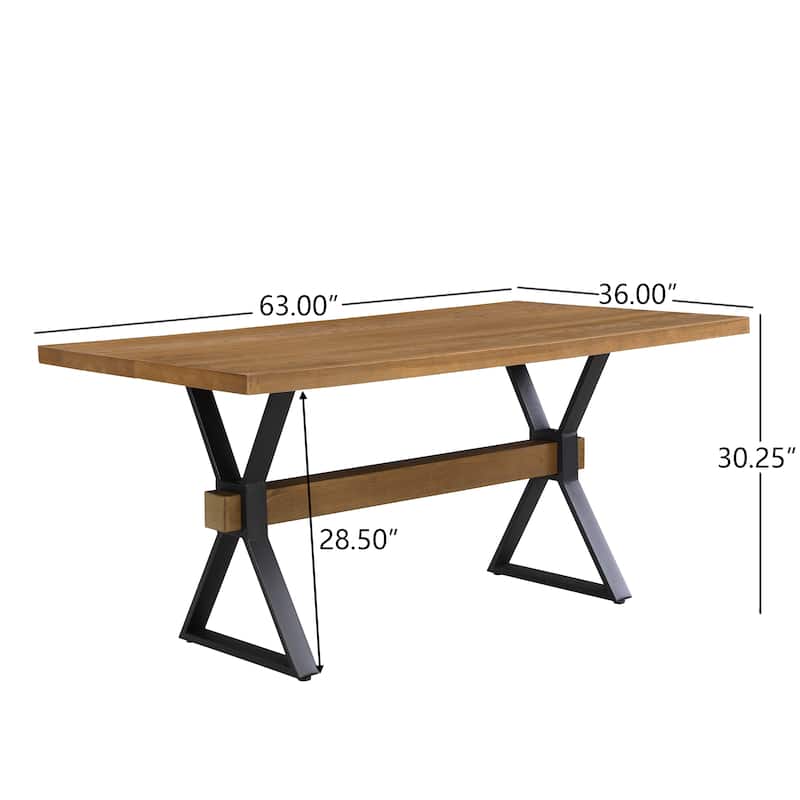 Christopher Knight Home - Carter Rubber Wood Dining Table