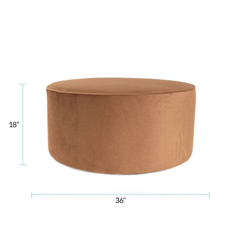 Universal 36" Round Ottoman Qivuit Brown