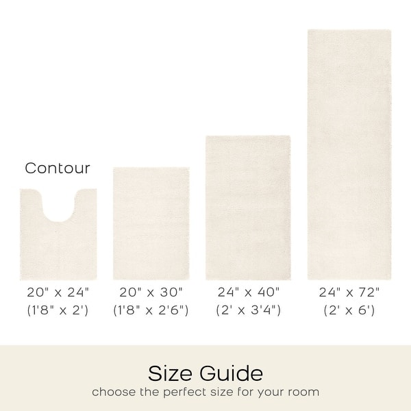 Madison Park Signature Marshmallow Bathroom Rug Non Slip