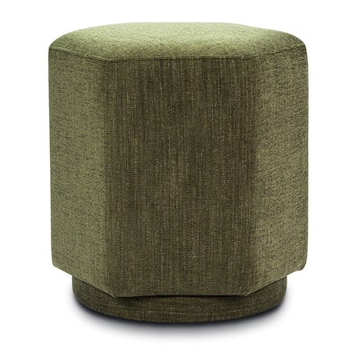 Poly & Bark Hexad Fabric Ottoman - Stain and Spill Resistent Performance Fabric