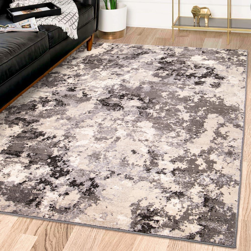 Orian Montebello Coal Creek Stain Resistant Area Rug