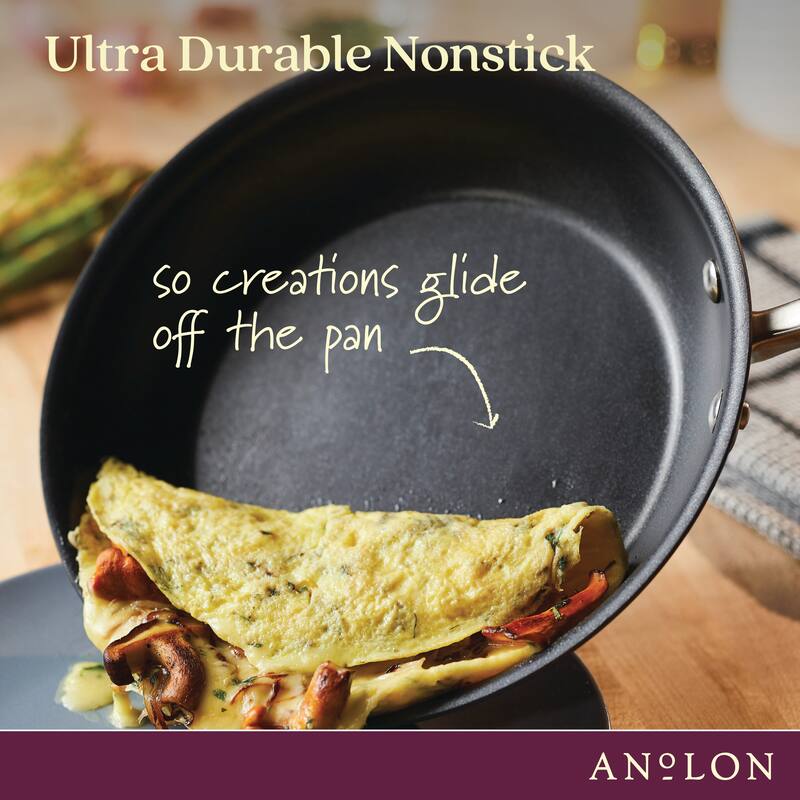 Anolon Advanced Home Hard-Anodized Nonstick Cookware Set, 11-Piece