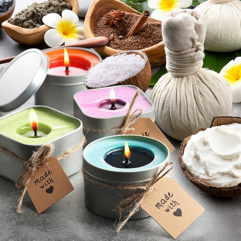 Craftbud 108 Piece Candle Making Kit for Adults & Kids - Full DIY Soy Candle Making Kit with Candle Wax and Supplies