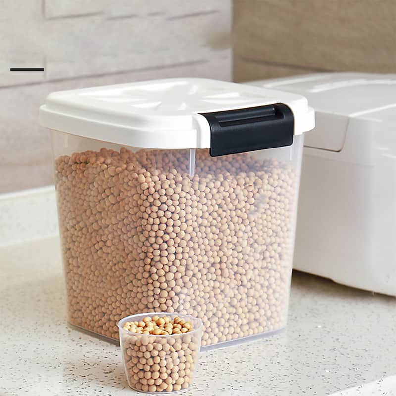 HANAMYA Rice Storage Container with Measuring Cup